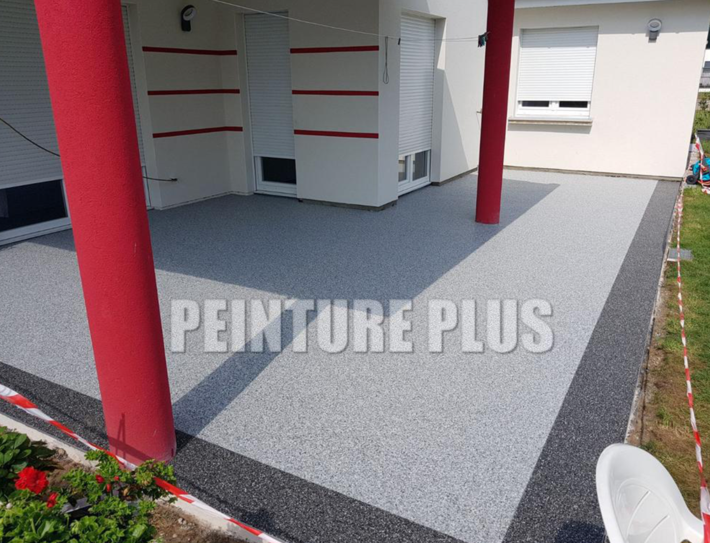 Tapis de pierre terrasse