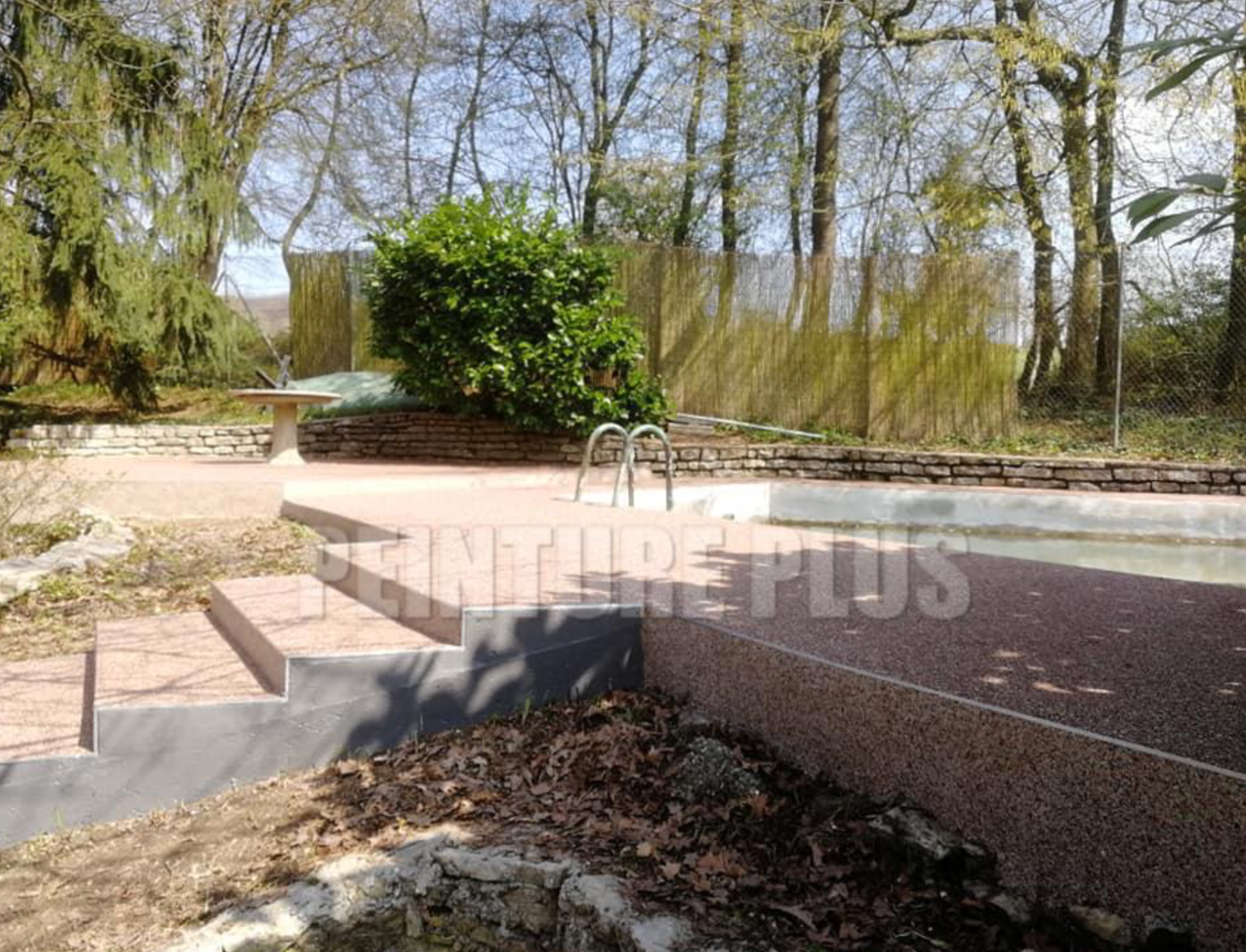 Tapis de pierre jardin
